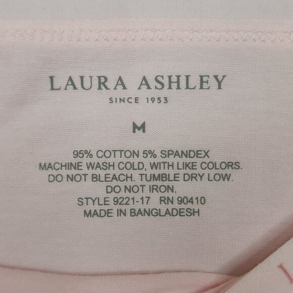 Laura Ashley 5-Pack Cotton Spandex Tag-Free M Brief Panties Pink Gray Blue White - Picture 6 of 12